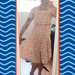 Floral Off-Shoulder Dress